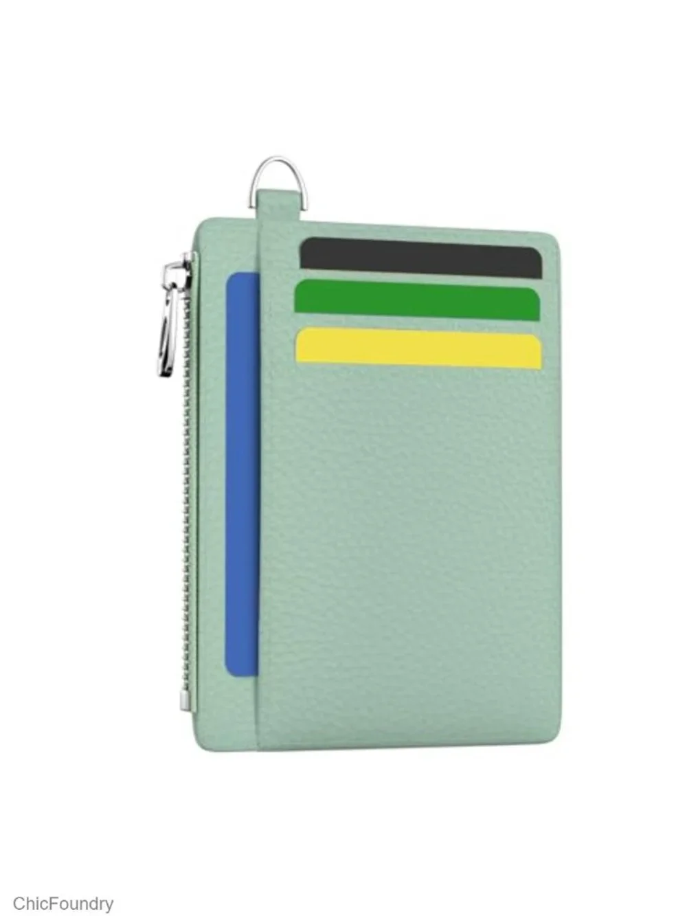 RFID Blocking Minimalist PU Leather Small Wallet Women Credit Card Holder